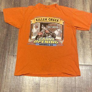 Harley Davidson T-Shirt Killer Creek Grand Opening Day T-Shirt Vintage Mens XL